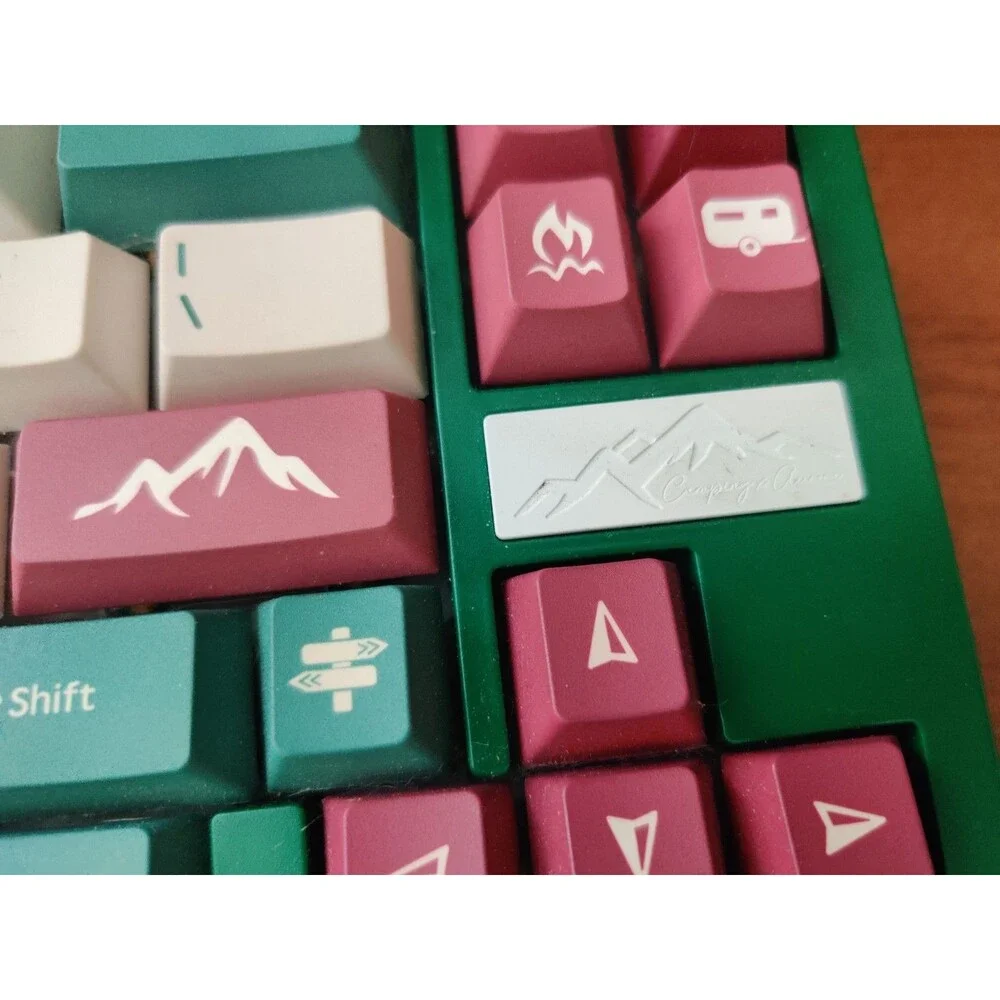 Wuque Studios x Ikki 68 Aurora R2 x Camping green mechanical keyboard BUILT